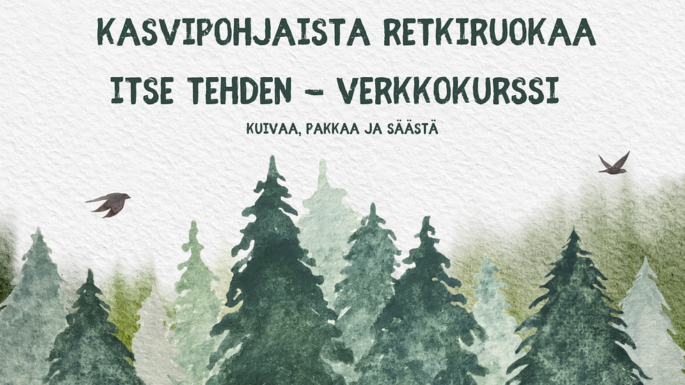 Reissuinfo -Kasvipohjaista retkiruokaa itse tehden by Metsäseikkailut